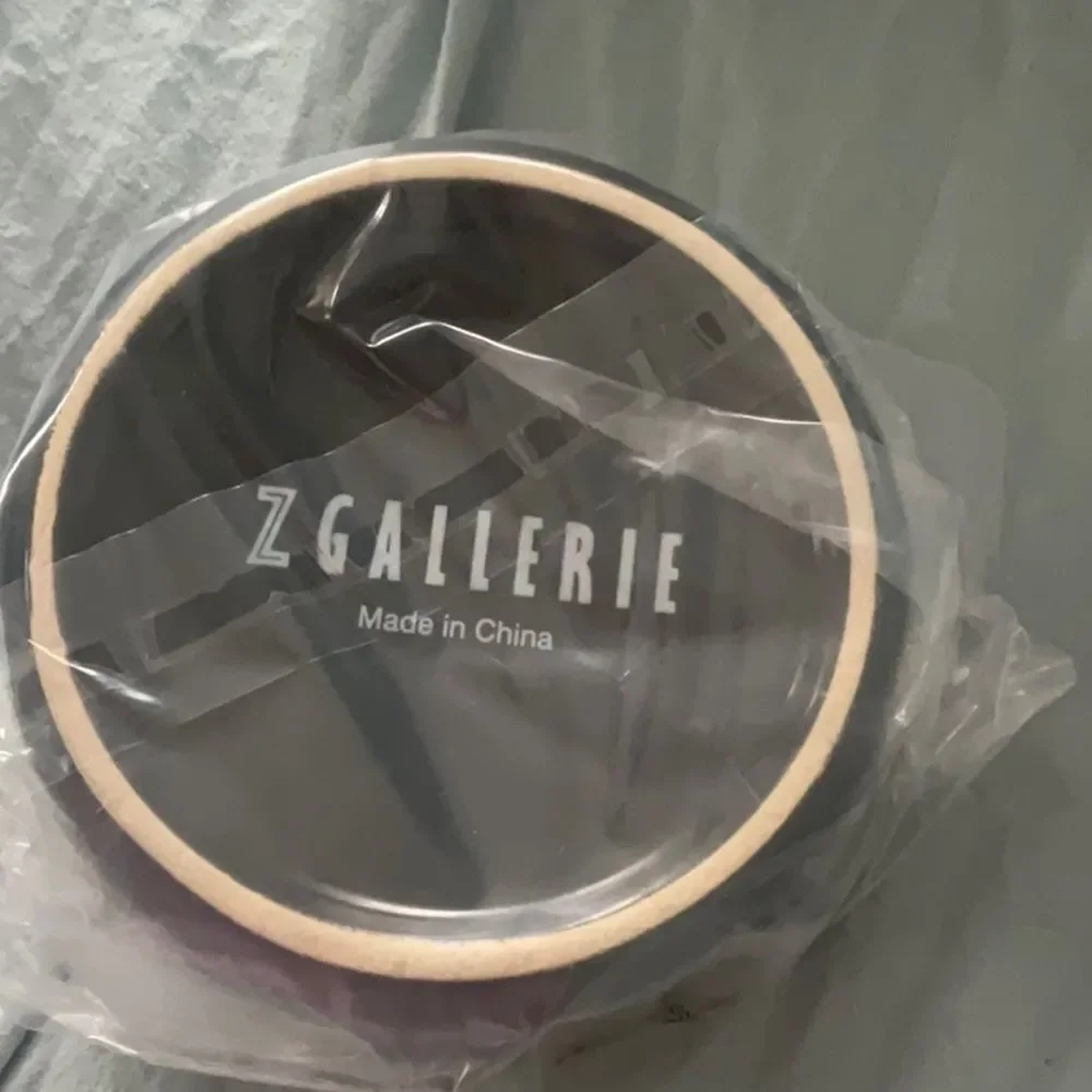 NEW *Z Gallerie* Multi-Use Ceramic Storage Duo - Black and Silver Canister Set